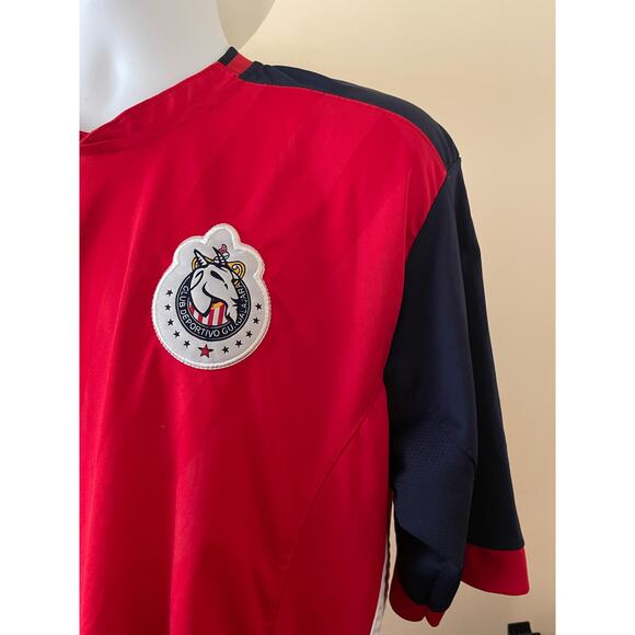 Gool Chivas del Guadalajara Mens Size S-L Red Blue Soccer Jersey - Picture 3 of 12